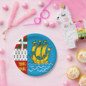 Saint Pierre and Miquelon Flag ペーパープレート (パーティー)