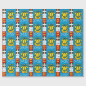 Saint Pierre and Miquelon Flag ラッピングペーパー (フラット)