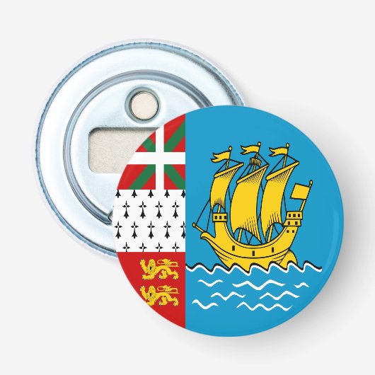 Saint Pierre and Miquelon Flag 栓抜き (正面)