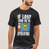 Saint Pierre And Miquelon Flag Design  If lost sen Tシャツ (正面)