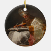 Saint Pope Gregory the Great セラミックオーナメント (裏面)
