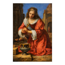 Saint Praxedis by Johannes Vermeer