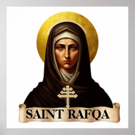 Saint Rafqa, Maronite Nun, 40" x 40"ポスター ポスター