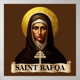 Saint Rafqa, Maronite Nun, 40" x 40"ポスター ポスター