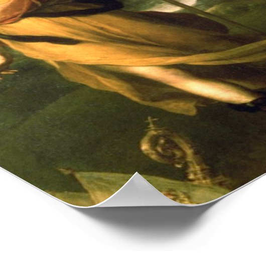 Saint Raphael By Bartolome Esteban Murillo ポスター (角)