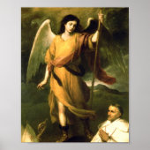 Saint Raphael By Bartolome Esteban Murillo ポスター (正面)