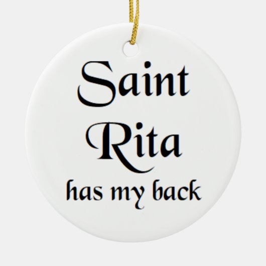 saint rita coffee mug セラミックオーナメント (正面)