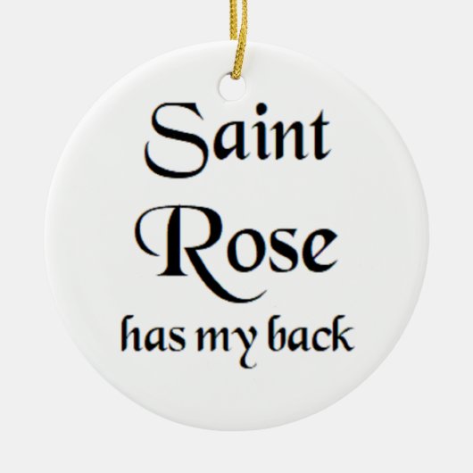 saint rose coffee mug セラミックオーナメント (正面)