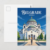 Saint Sava Temple Serbia ポストカード (正面/裏面)
