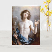 Saint Sebastian Fine Art Greetings Card カード (黄色い花)