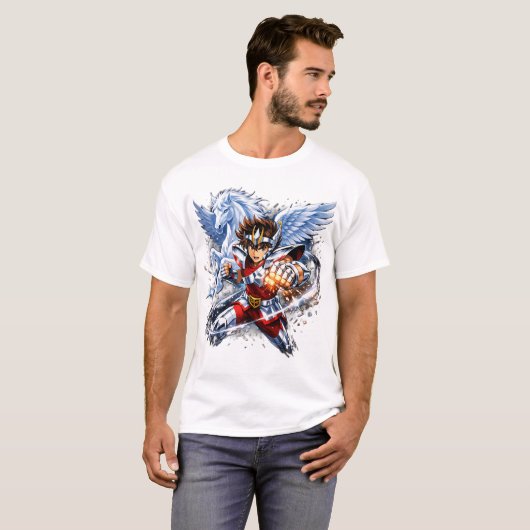 Saint Seiya Pegasus Tシャツ (正面フル)