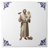 Saint St Joseph & Chiltd Jesus Religious タイル (正面)