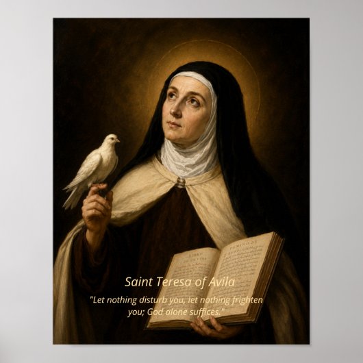 Saint Teresa of Avila Art Print ポスター (正面)