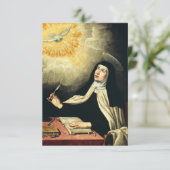 Saint Teresa of Avila Divine Harmony Holy Card サンキューカード (スタンド正面)
