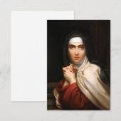 Saint Teresa of Avila Holy Card サンキューカード (正面/裏面)