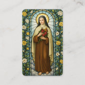 Saint Therese of Lisieux Bereavement Sympathy Card 名刺 (正面)