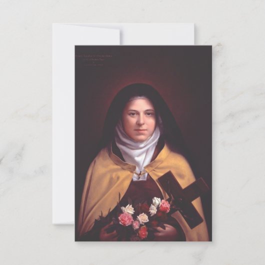 Saint Thérèse of Lisieux Holy Card サンキューカード (正面)