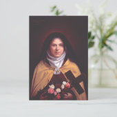 Saint Thérèse of Lisieux Holy Card サンキューカード (スタンド正面)