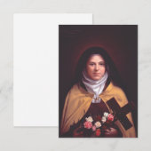 Saint Thérèse of Lisieux Holy Card サンキューカード (正面/裏面)