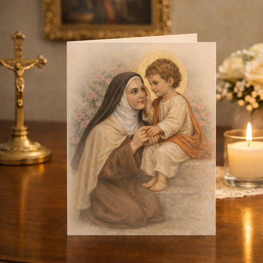 Saint Thérèse with Child Jesus Catholic カード