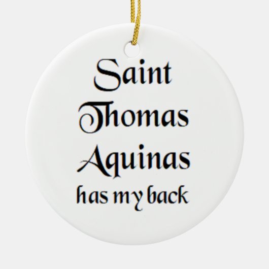 saint thomas aquinas セラミックオーナメント (正面)