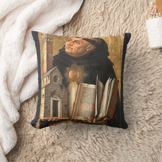 Saint Thomas Aquinas Doctor of Truth クッション (ブランケット)