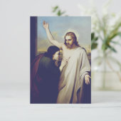 Saint Thomas the Apostle with Jesus Holy Card サンキューカード (スタンド正面)