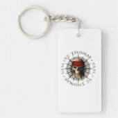 Saint Thomas USVI Pirate Skull キーホルダー (正面)