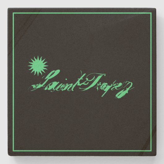 Saint-Tropez Côte d’Azur french riviera Soleil Sun ストーンコースター (正面)