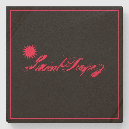 Saint-Tropez Côte d’Azur french riviera Soleil Sun ストーンコースター (正面)