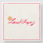 Saint-Tropez Côte d’Azur french riviera Soleil Sun ストーンコースター (正面)