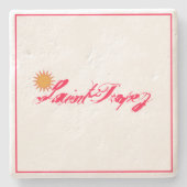 Saint-Tropez Côte d’Azur french riviera Soleil Sun ストーンコースター (正面)