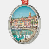 Saint-Tropez France Travel メタルオーナメント (左)