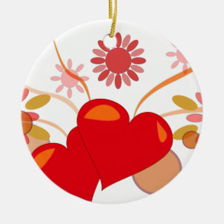 saint-valentin セラミックオーナメント