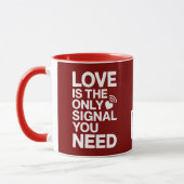 Saint-Valentin QR Code vidéo amour マグカップ (左)