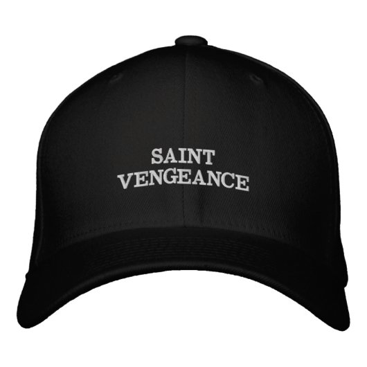 SAINT VENGEANCE  刺繍入りキャップ (正面)