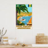 Saint Vincent and The Grenadines Caribbean Travel ポスター (キッチン)