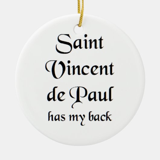 saint vincent de paul セラミックオーナメント (正面)