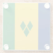 Saint Vincent Flag ガラスコースター (裏面)