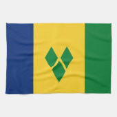 Saint Vincent Flag キッチンタオル (横)