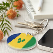 Saint Vincent Flag キーホルダー (正面右)