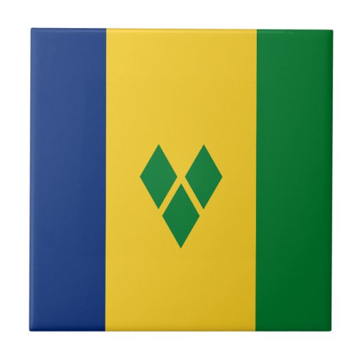 Saint Vincent Flag タイル (正面)