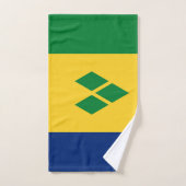 Saint Vincent Flag バスタオルセット (ハンドタオル)