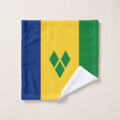 Saint Vincent Flag バスタオルセット (ウォッシュタオル)