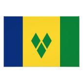Saint Vincent Flag フォトプリント (正面)