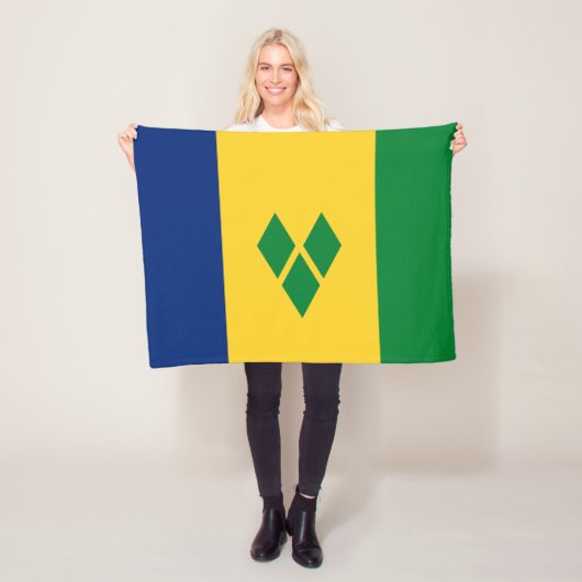 Saint Vincent Flag フリースブランケット (インサイチュ)