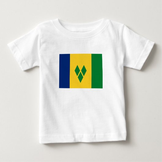 Saint Vincent Flag ベビーTシャツ (正面)