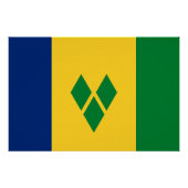 Saint Vincent Flag ポスター (正面)