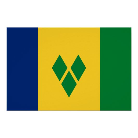 Saint Vincent Flag ポスター (正面)