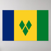 Saint Vincent Flag ポスター (正面)